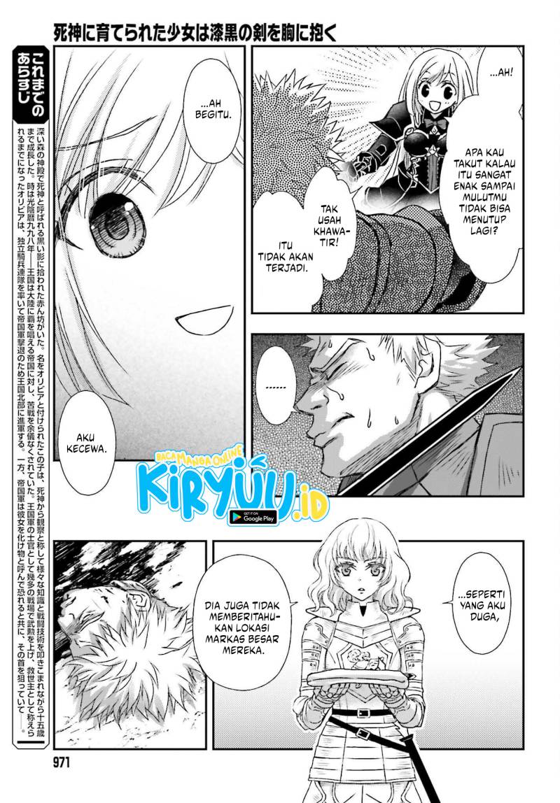 Shinigami ni Sodaterareta Shoujo wa Shikkoku no Tsurugi wo Mune ni Idaku chapter 35
