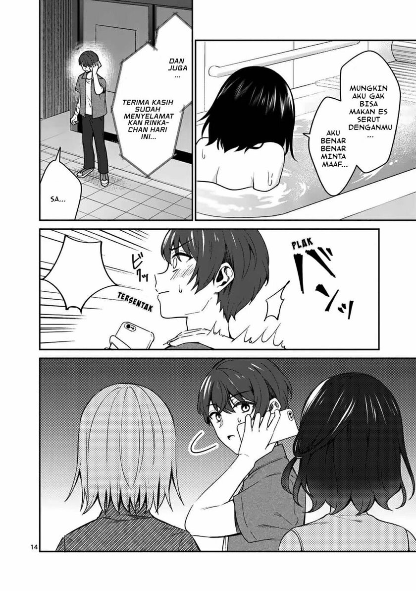 Shiotaiou no Sato-san ga Ore ni dake Amai Chapter 14 Bahasa Indonesia