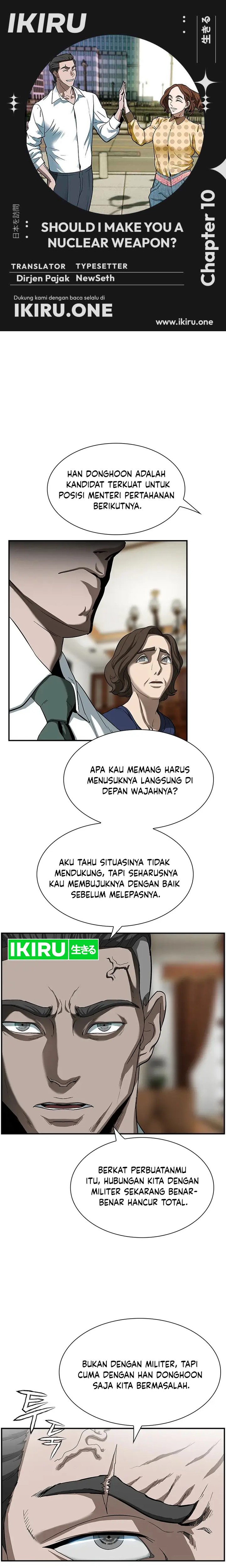 Should I Make You a Nuclear Weapon? Chapter 10 Bahasa Indonesia