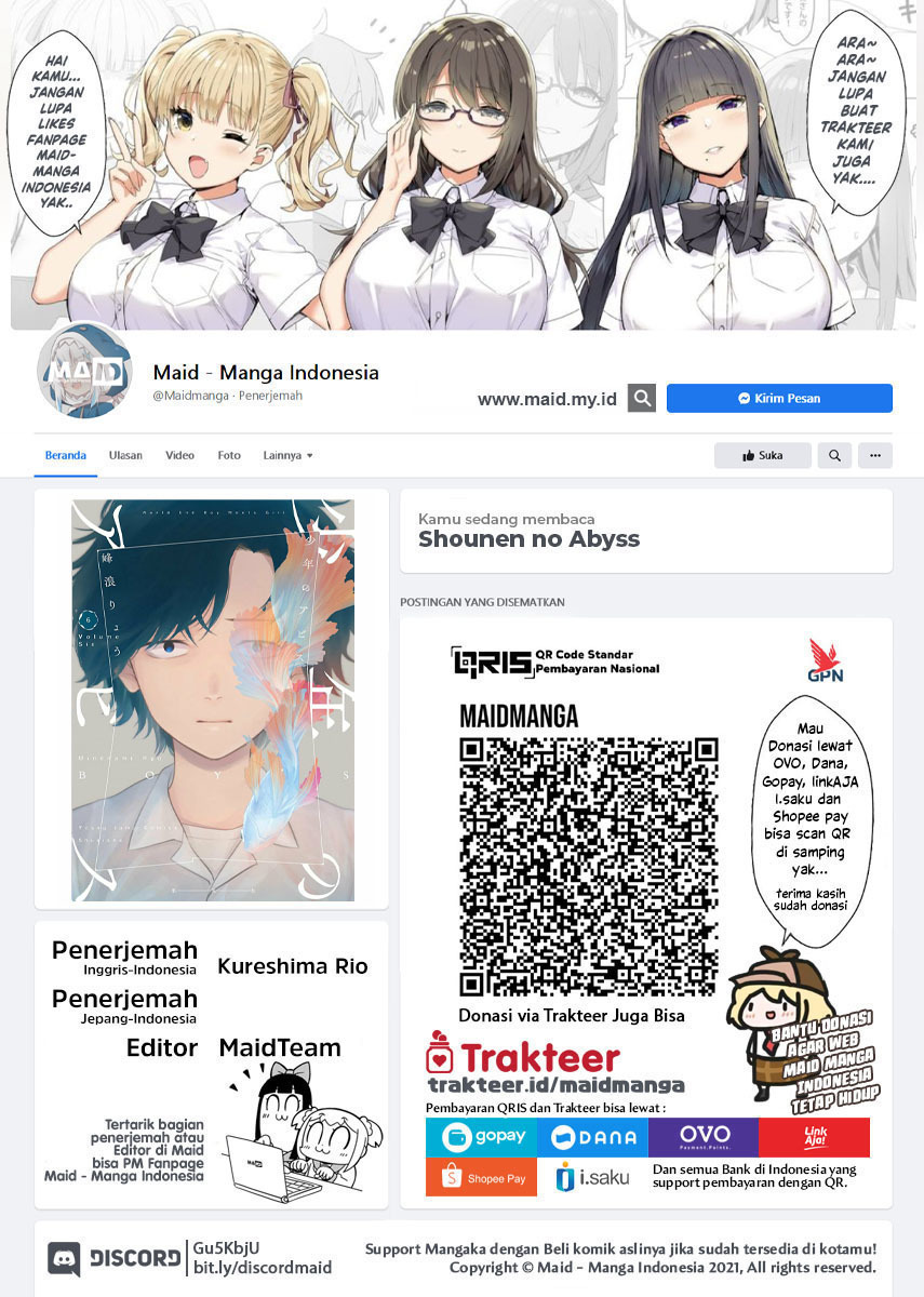 Shounen no Abyss Chapter 63 Bahasa Indonesia