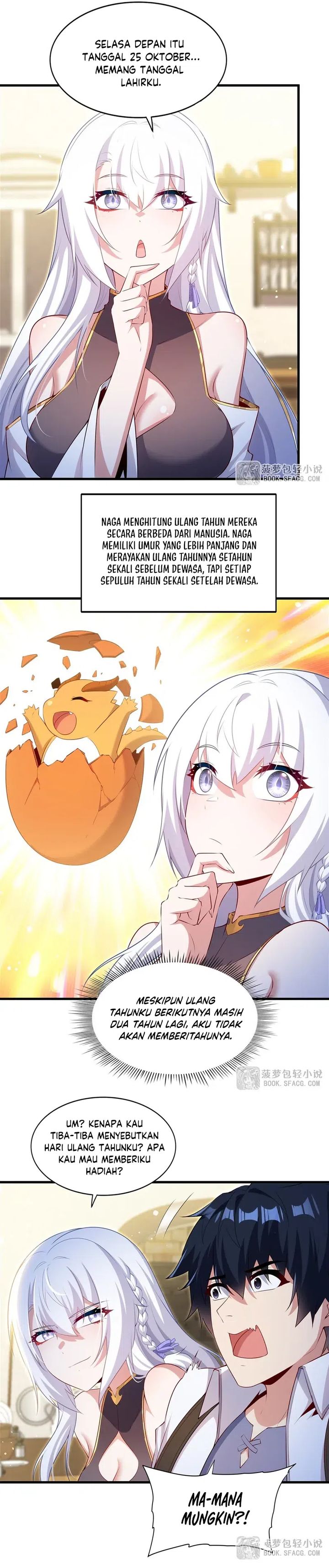 Shut Up, Evil Dragon! I Don’t Want to Raise a Child with You Anymore Chapter 69 Bahasa Indonesia