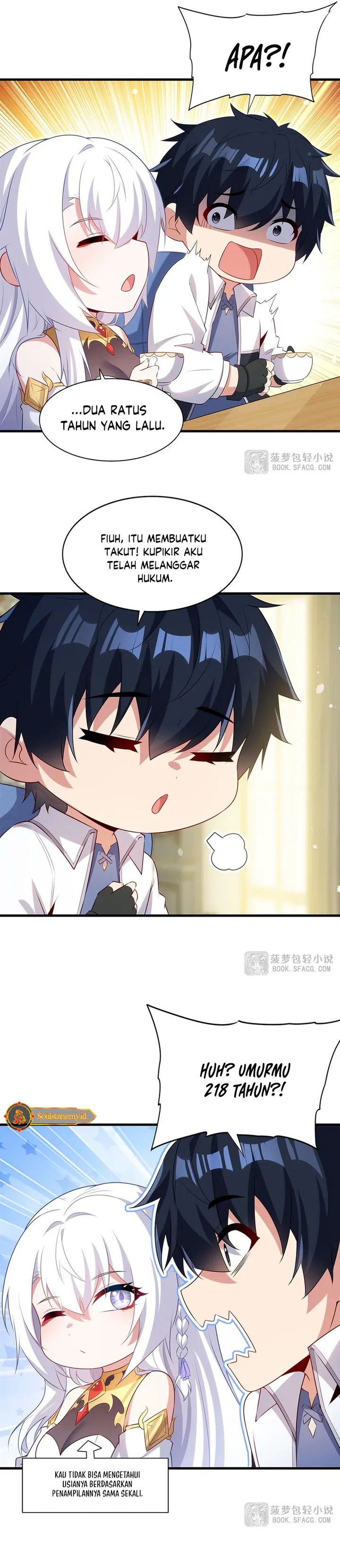 Shut Up, Evil Dragon! I Don’t Want to Raise a Child with You Anymore Chapter 69 Bahasa Indonesia