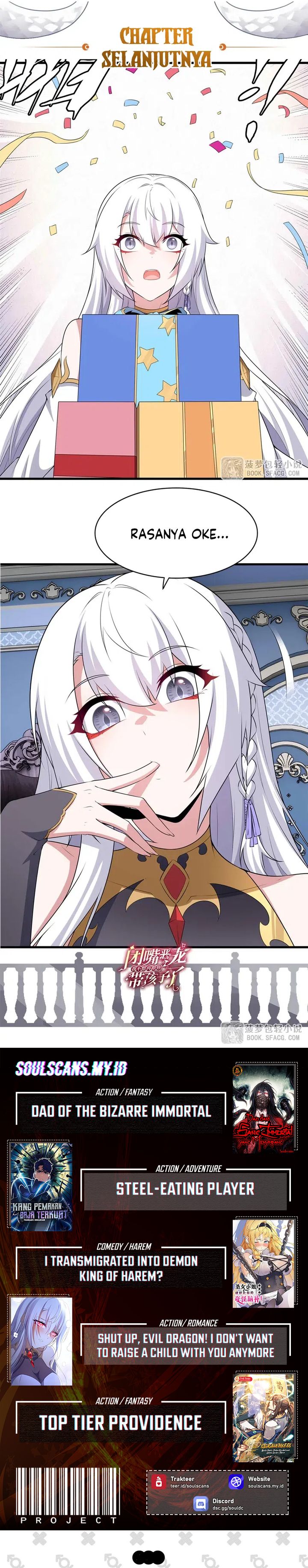 Shut Up, Evil Dragon! I Don’t Want to Raise a Child with You Anymore Chapter 69 Bahasa Indonesia