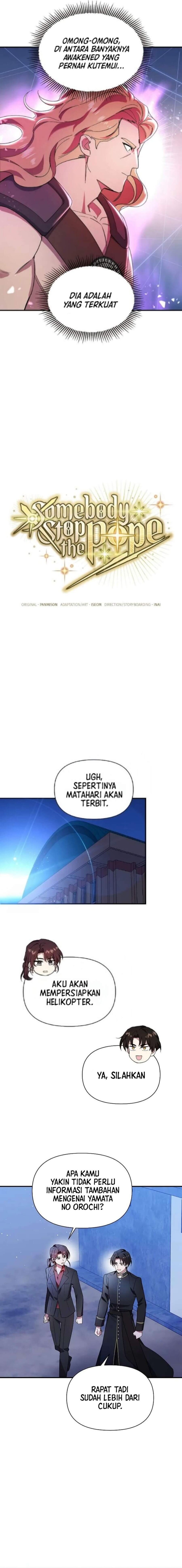 Somebody Stop the Pope Chapter 38 Bahasa Indonesia