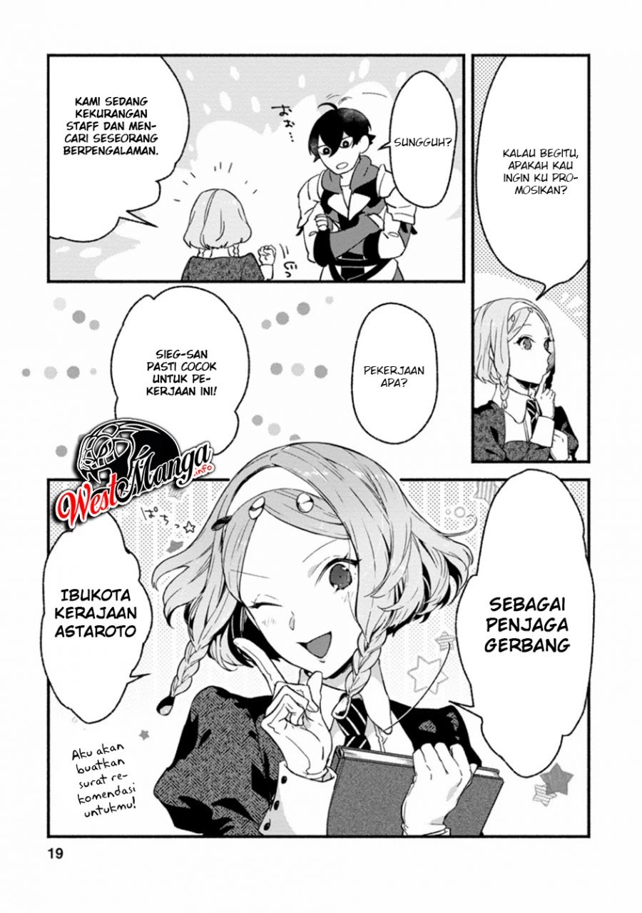 Sono Monban, Saikyou Nitsuki: Tsuihou Sareta Bougyo Ryoku 9999 no Senshi, Outo no Monban Toshite Musou Suru chapter 1