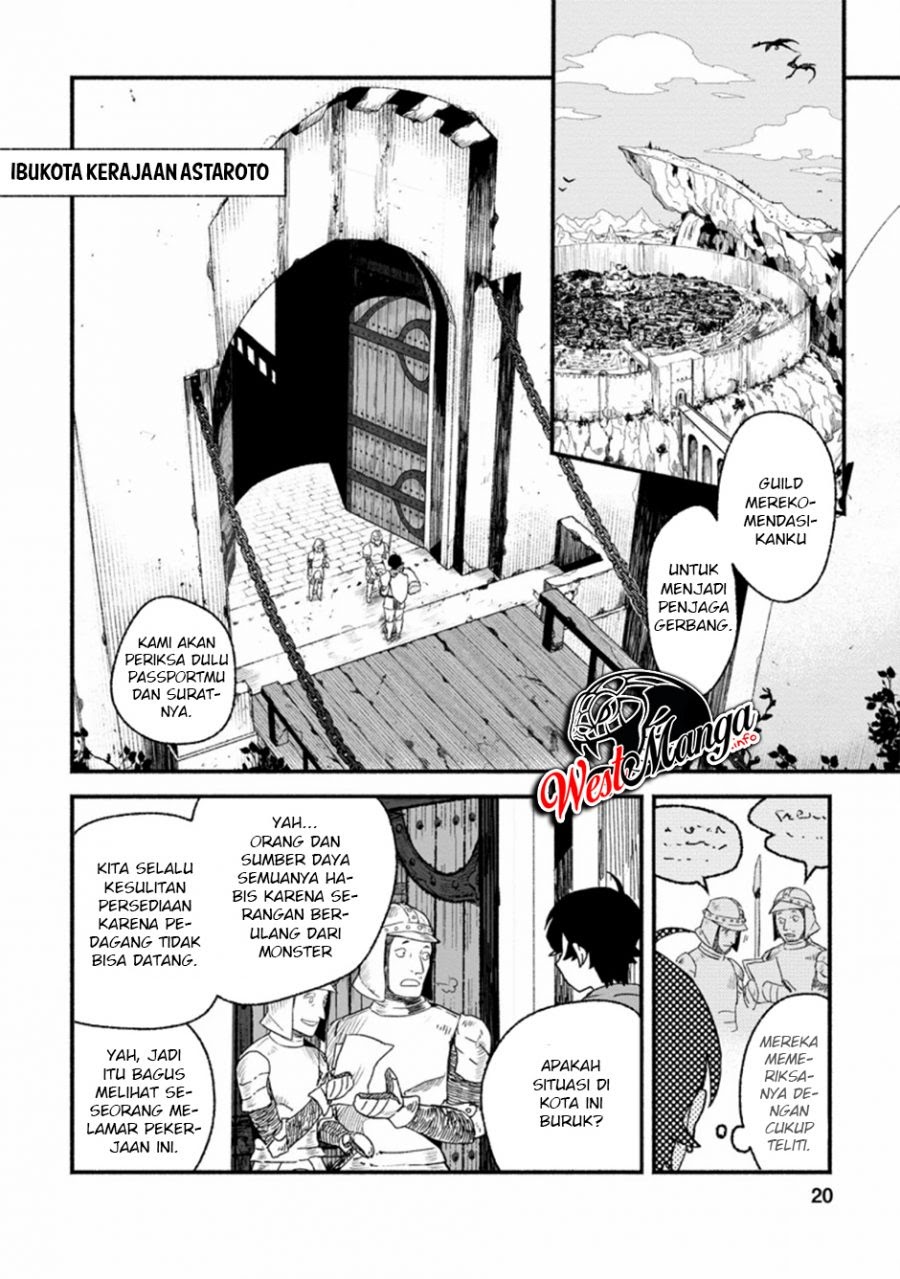 Sono Monban, Saikyou Nitsuki: Tsuihou Sareta Bougyo Ryoku 9999 no Senshi, Outo no Monban Toshite Musou Suru chapter 1