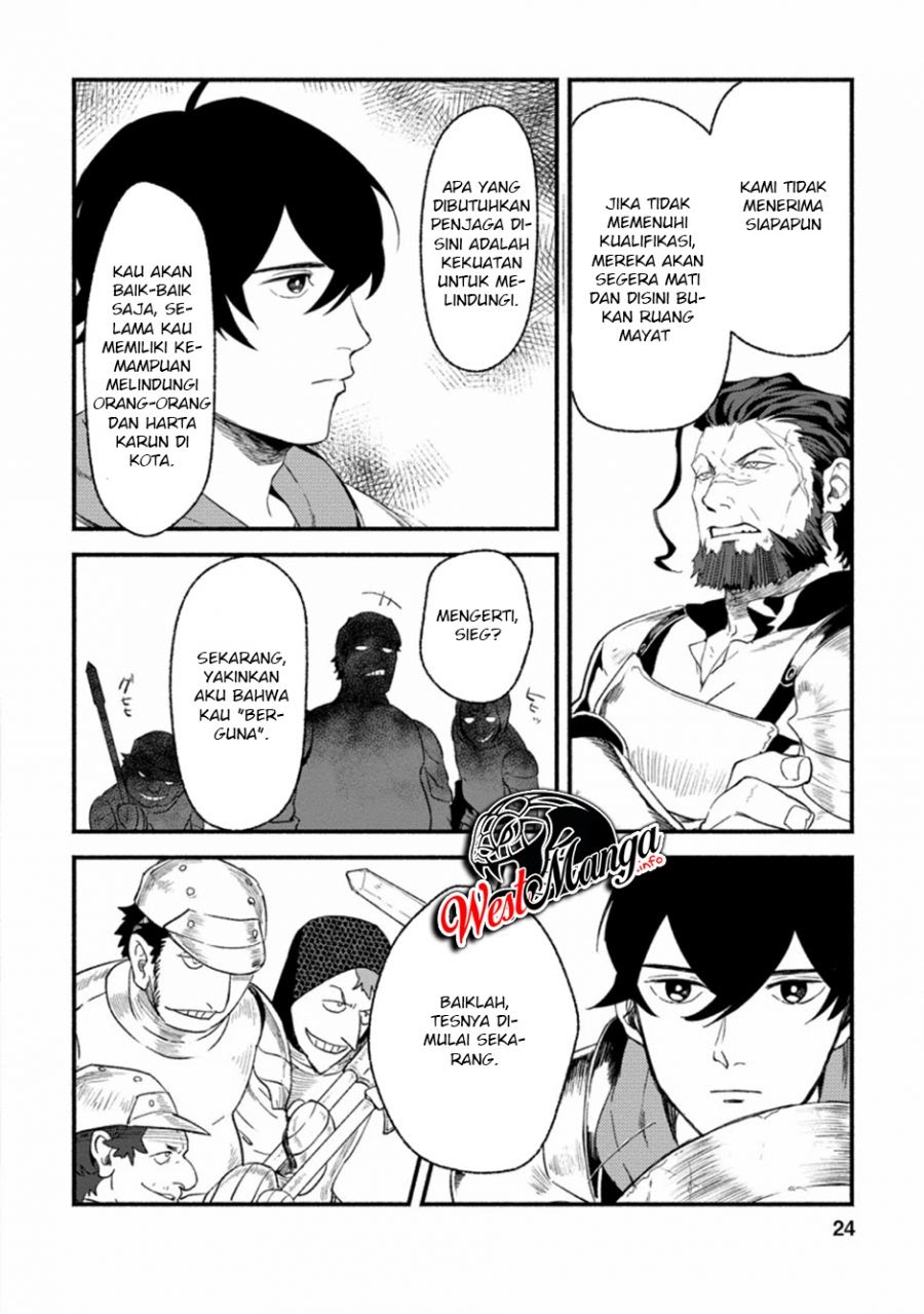 Sono Monban, Saikyou Nitsuki: Tsuihou Sareta Bougyo Ryoku 9999 no Senshi, Outo no Monban Toshite Musou Suru chapter 1