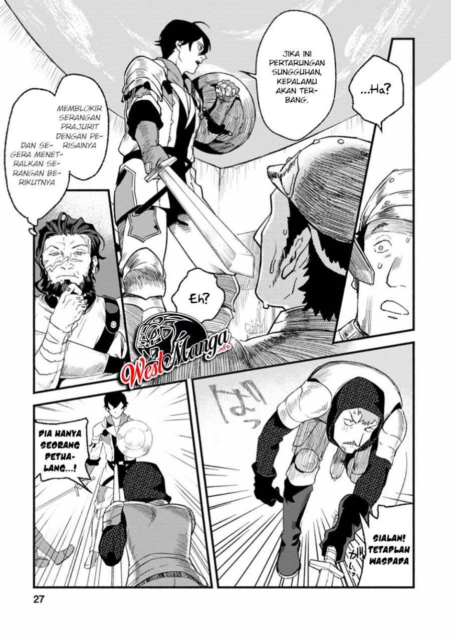 Sono Monban, Saikyou Nitsuki: Tsuihou Sareta Bougyo Ryoku 9999 no Senshi, Outo no Monban Toshite Musou Suru chapter 1