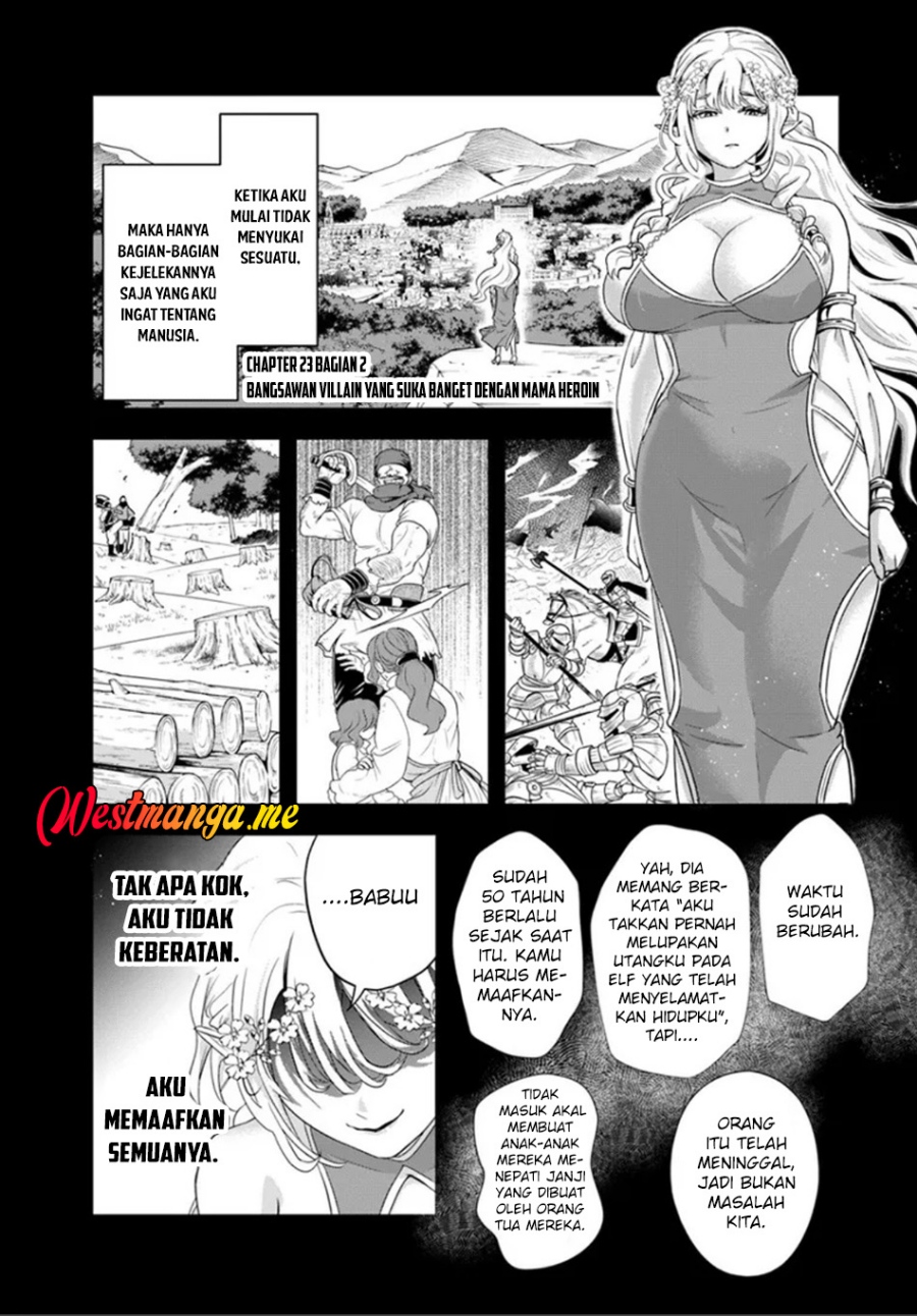 Sono Akuyaku Kizoku, Mama Heroine ga Suki Sugiru ~Shinshi na Doryoku de Saikyou to Nari Fuguu na Oshi Chara Tasukemakuru~ Chapter 23.2 Bahasa Indonesia