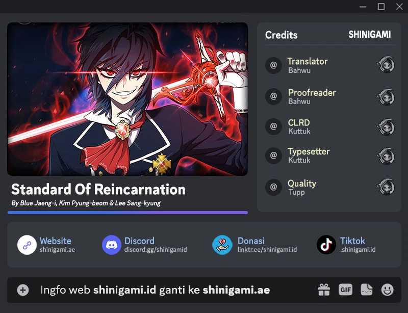 Standard of Reincarnation Chapter 66 Bahasa Indonesia