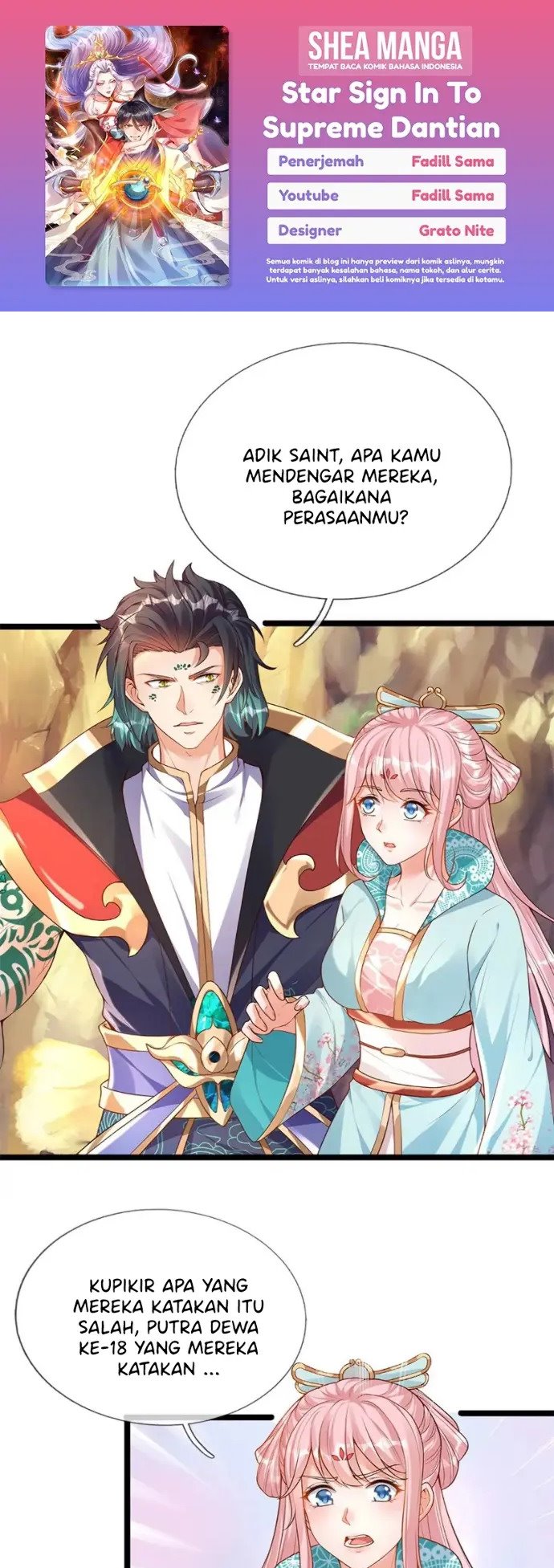 Star Sign In To Supreme Dantian Chapter 64 Bahasa Indonesia