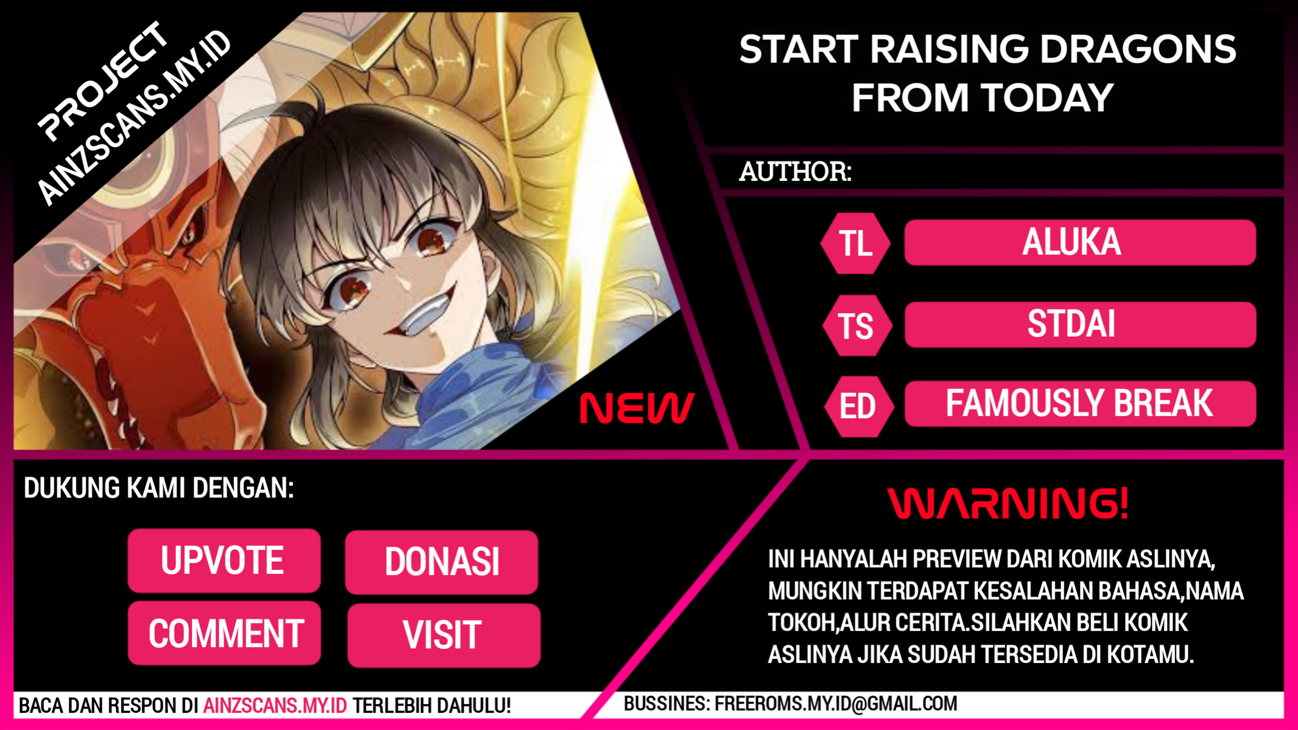 Start Raising Dragons From Today Chapter 08 Bahasa Indonesia