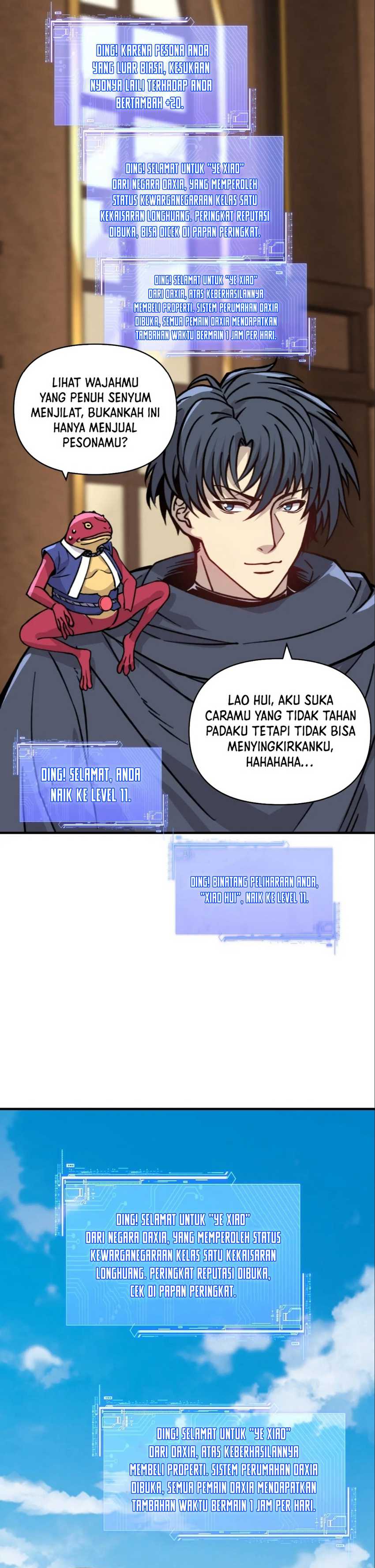 Start by changing your job to the God of Wealth and taming billions of divine pets! Chapter 09 Bahasa Indonesia