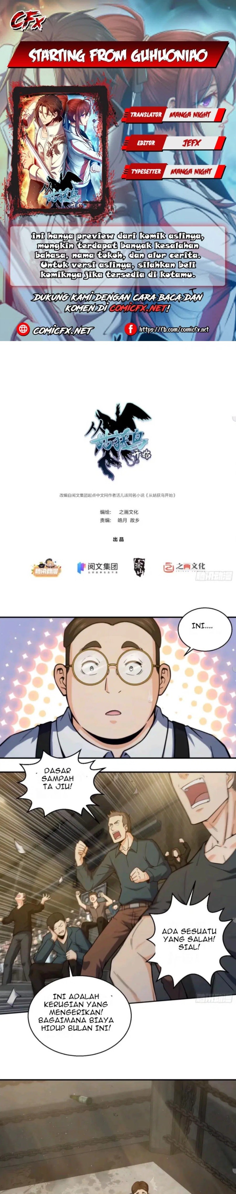 Starting from Guhuoniao Chapter 03 Bahasa Indonesia