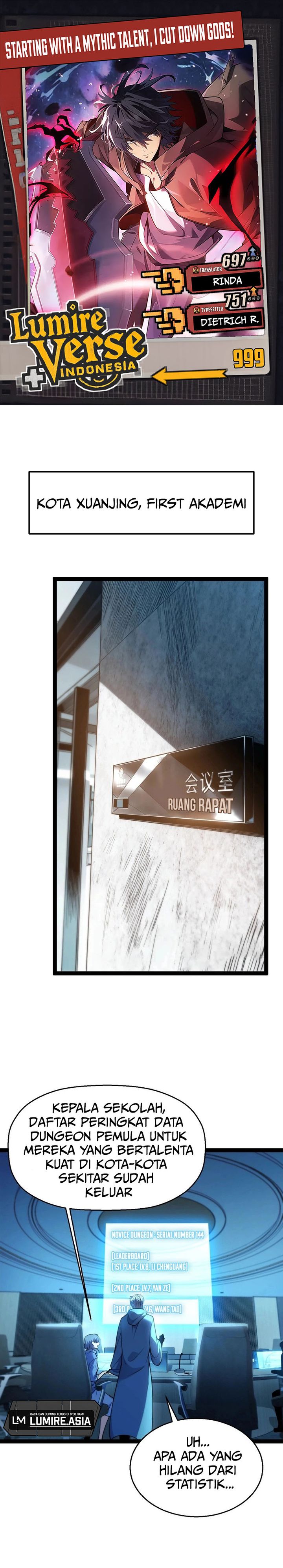 Starting with a Mythic Talent, I Cut Down Gods! chapter 7