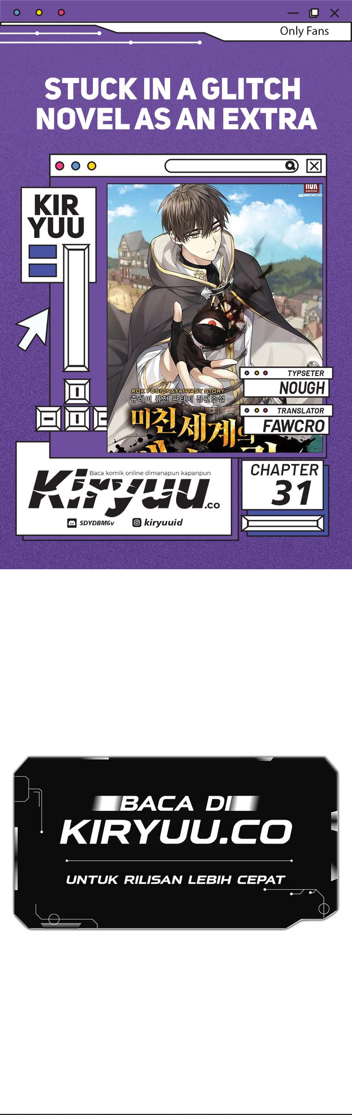 Stuck in a Glitch Novel as an Extra chapter 31