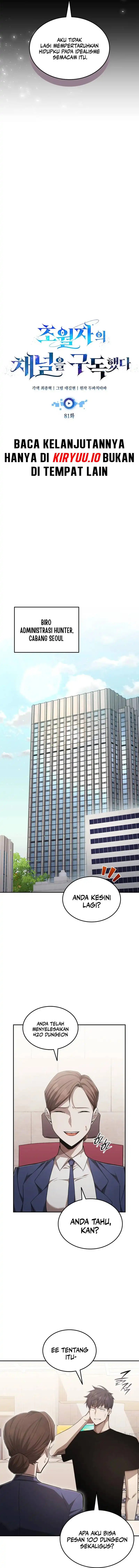 Subscribing to the Transcendent’s Channel Chapter 81 Bahasa Indonesia