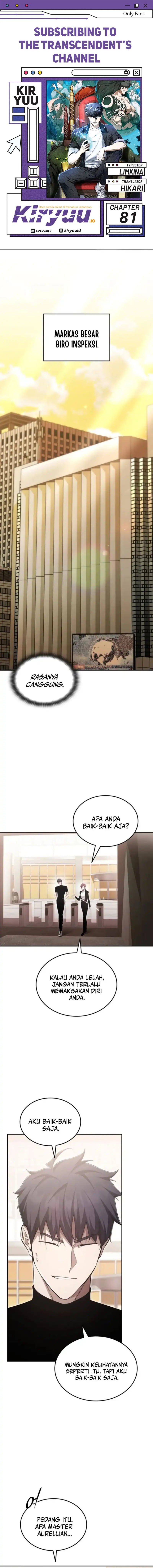 Subscribing to the Transcendent’s Channel Chapter 82 Bahasa Indonesia