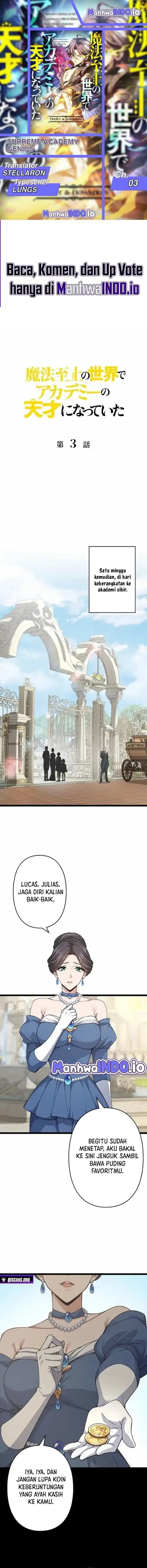 Supreme Academy Genius Chapter 03 Bahasa Indonesia