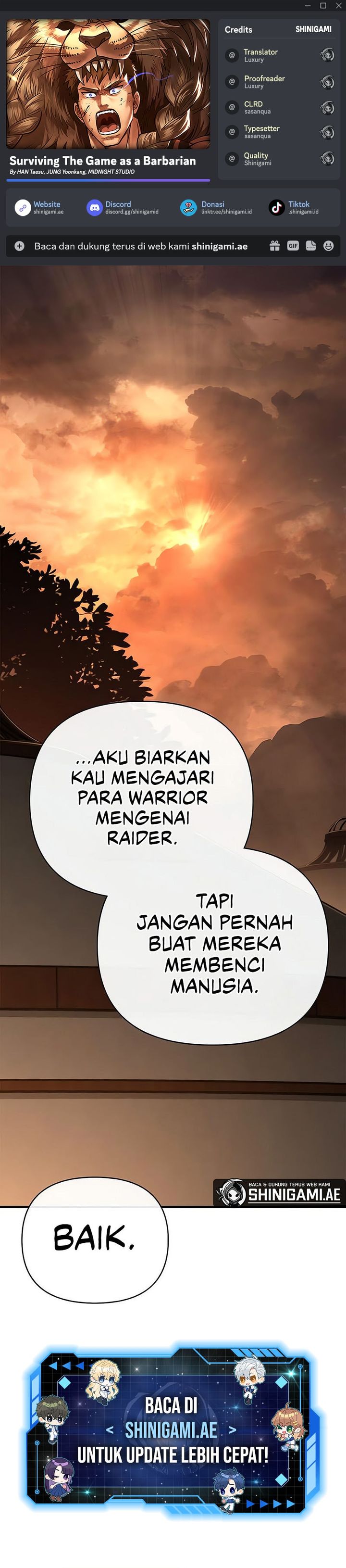 Survive as a Barbarian in the Game chapter 104