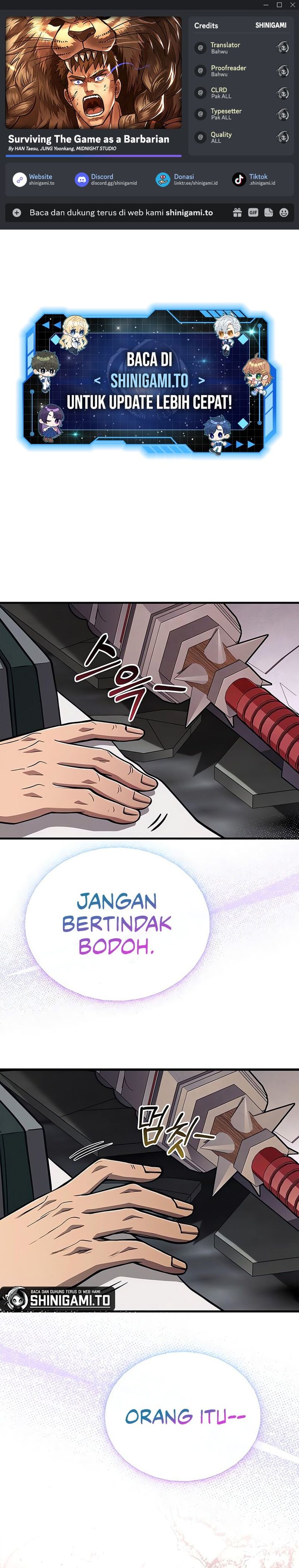 Survive as a Barbarian in the Game chapter 110