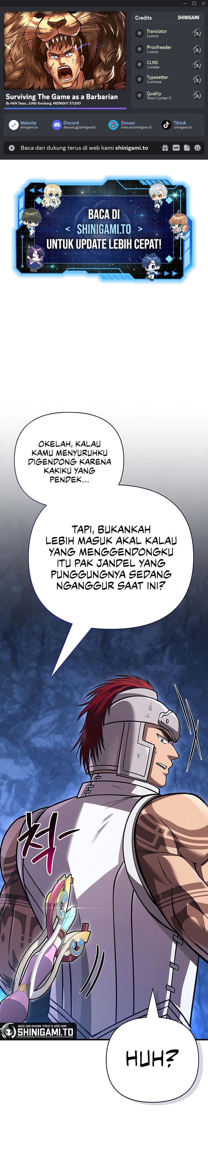 Survive as a Barbarian in the Game Chapter 119 Bahasa Indonesia