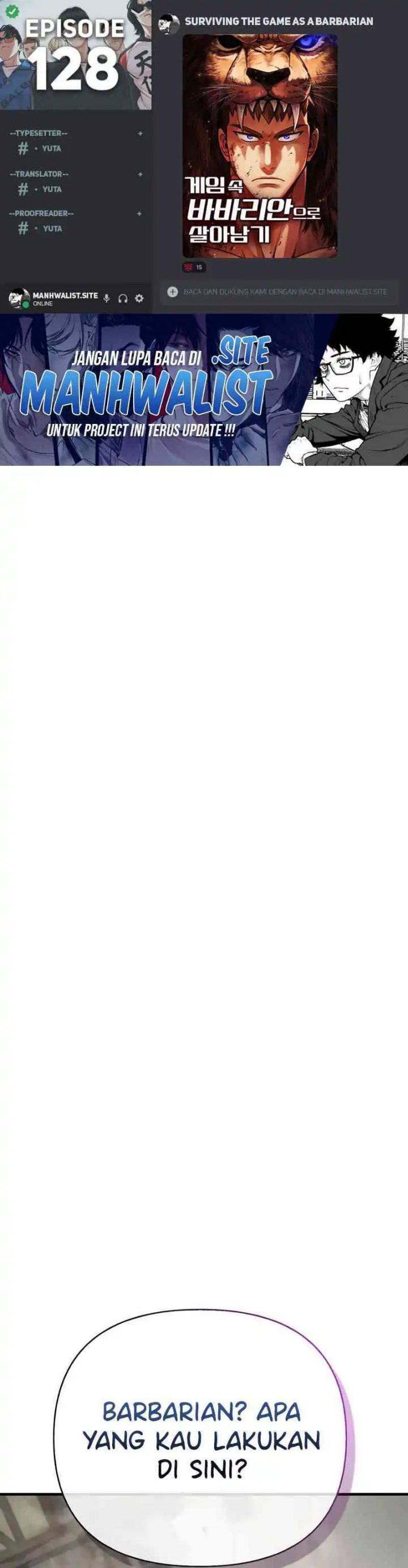 Dilarang COPAS - situs resmi www.mangacanblog.com - Komik survive as a barbarian in the game 128 - chapter 128 129 Indonesia survive as a barbarian in the game 128 - chapter 128 Terbaru 0|Baca Manga Komik Indonesia|Mangacan