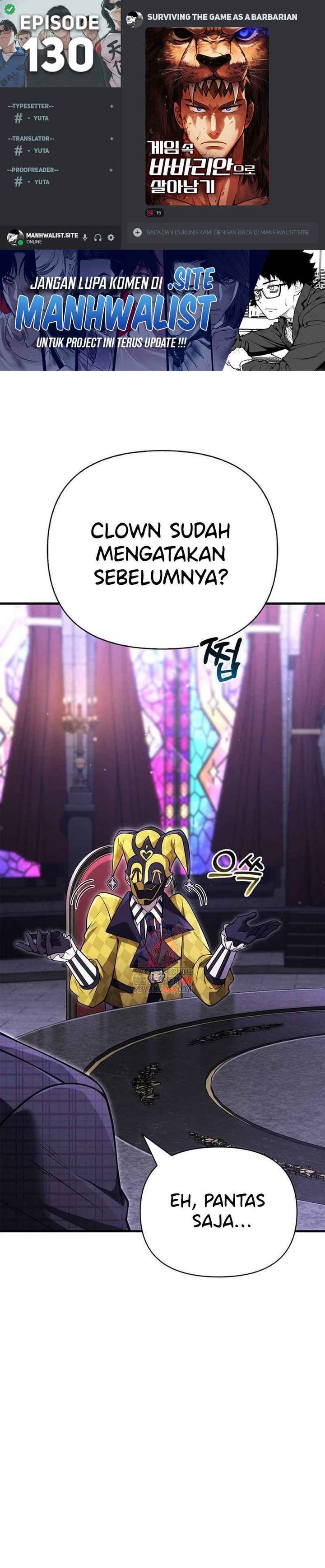 Survive as a Barbarian in the Game Chapter 130 Bahasa Indonesia