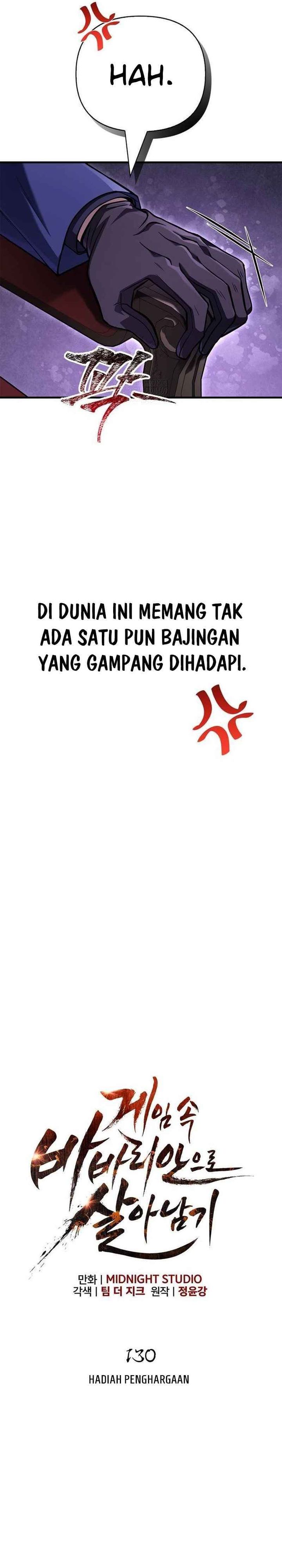 Survive as a Barbarian in the Game Chapter 130 Bahasa Indonesia