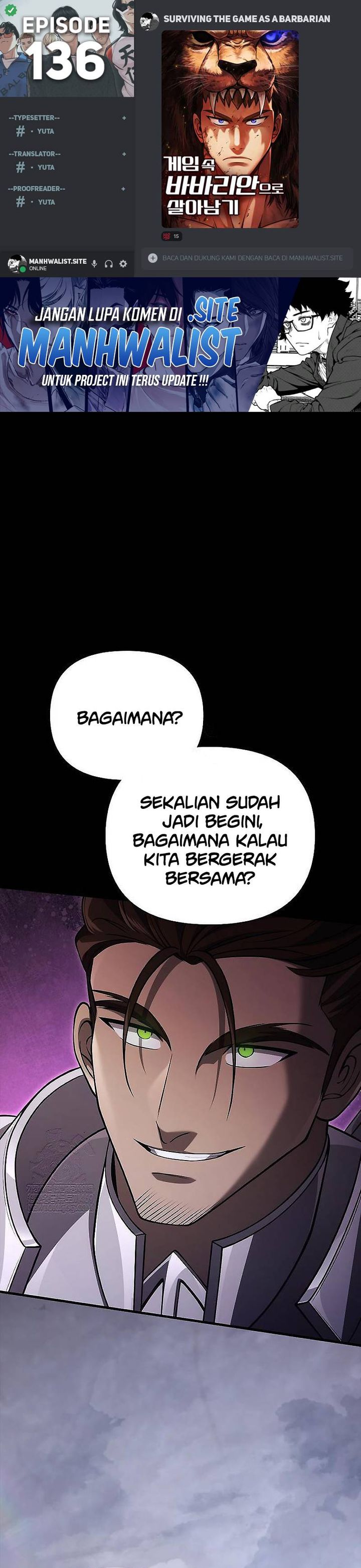 Survive as a Barbarian in the Game Chapter 136 Bahasa Indonesia