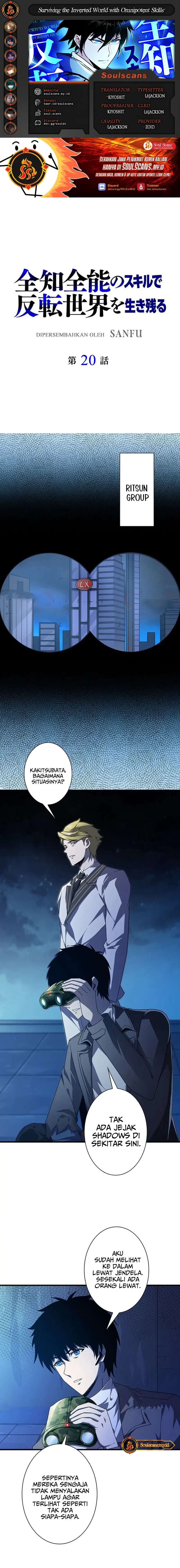 Surviving the Inverted World with Omnipotent Skills Chapter 20 Bahasa Indonesia