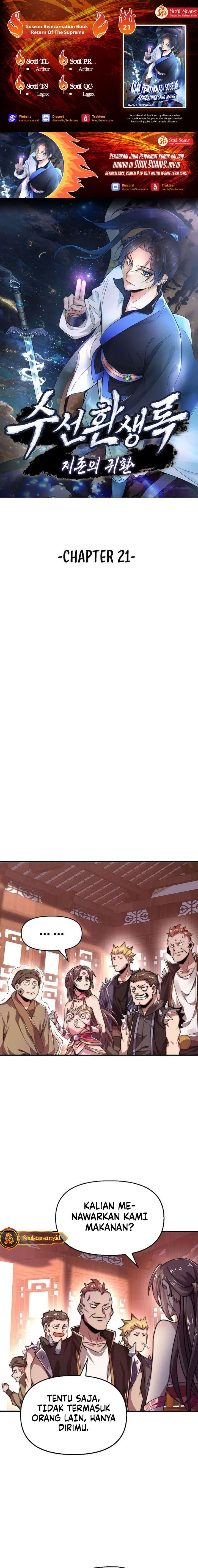 Suseon Reincarnation Book Return Of The Supreme Chapter 21 Bahasa Indonesia
