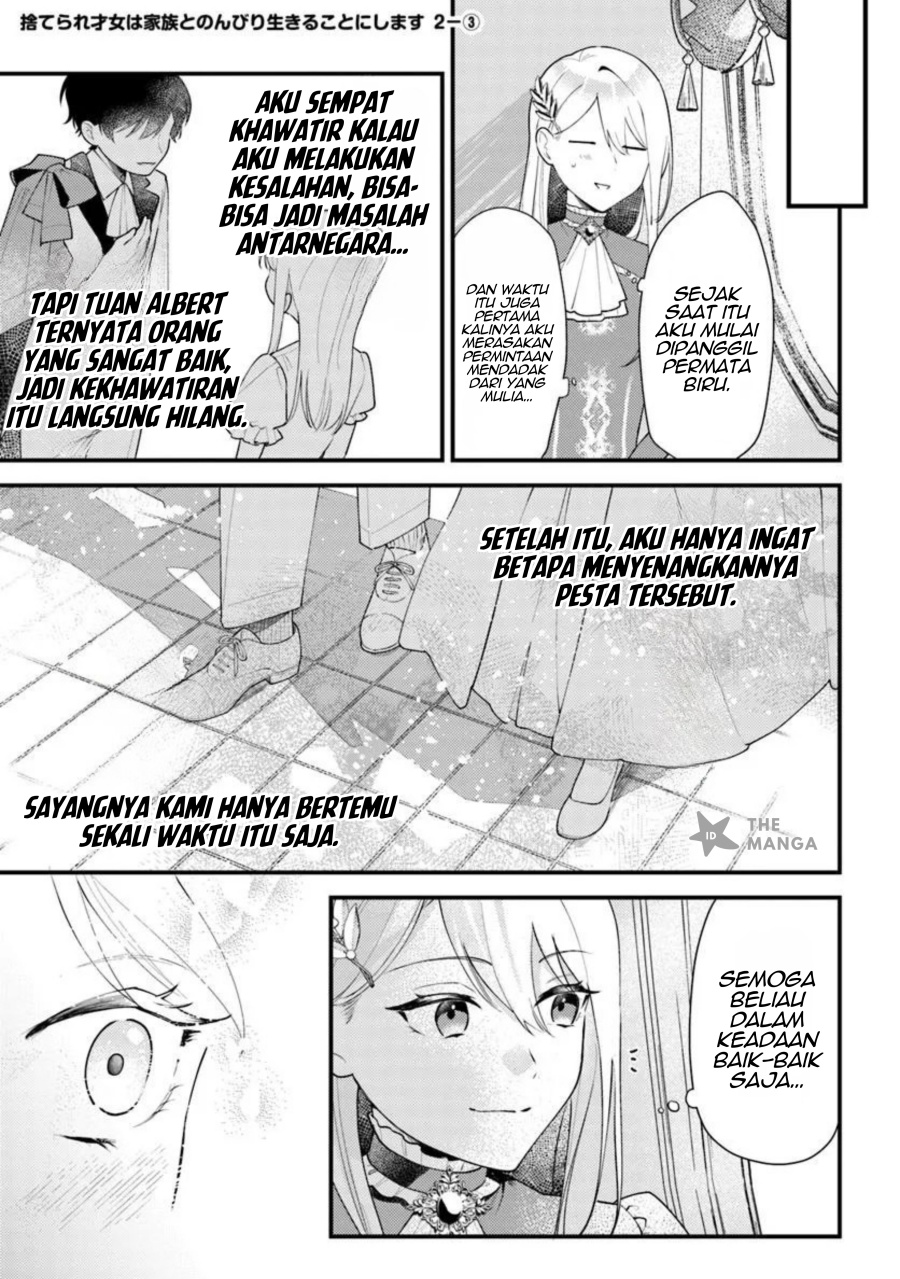 Suterare Saijo Wa Kazoku To Nonbiri Ikiru Koto Ni Shimasu Chapter 02.3 Bahasa Indonesia