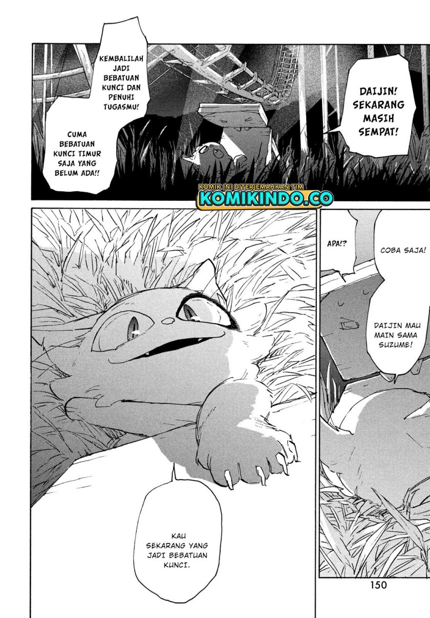 Suzume no Tojimari Chapter 06.2 Bahasa Indonesia