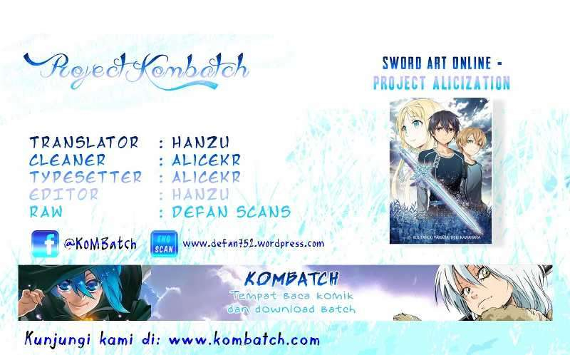 Sword Art Online: Project Alicization chapter 4