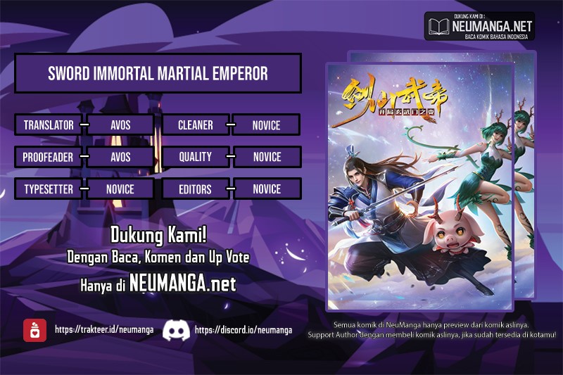 Sword Immortal Martial Emperor Chapter 15 Bahasa Indonesia