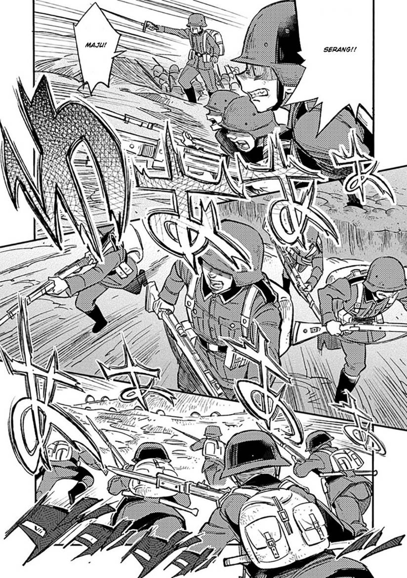 TS Eiseihei-san no Senjou Nikki Chapter 01 Bahasa Indonesia