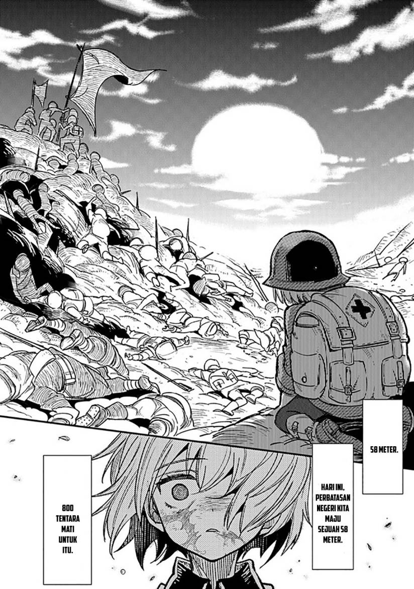 TS Eiseihei-san no Senjou Nikki Chapter 01 Bahasa Indonesia