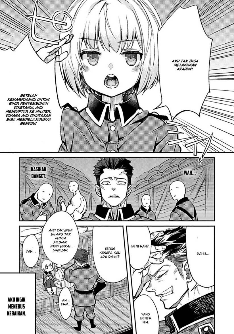 TS Eiseihei-san no Senjou Nikki Chapter 01 Bahasa Indonesia