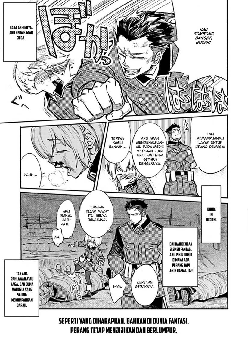 TS Eiseihei-san no Senjou Nikki Chapter 01 Bahasa Indonesia