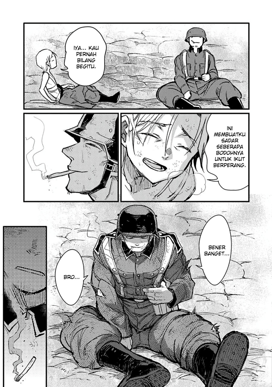 TS Eiseihei-san no Senjou Nikki Chapter 15 Bahasa Indonesia