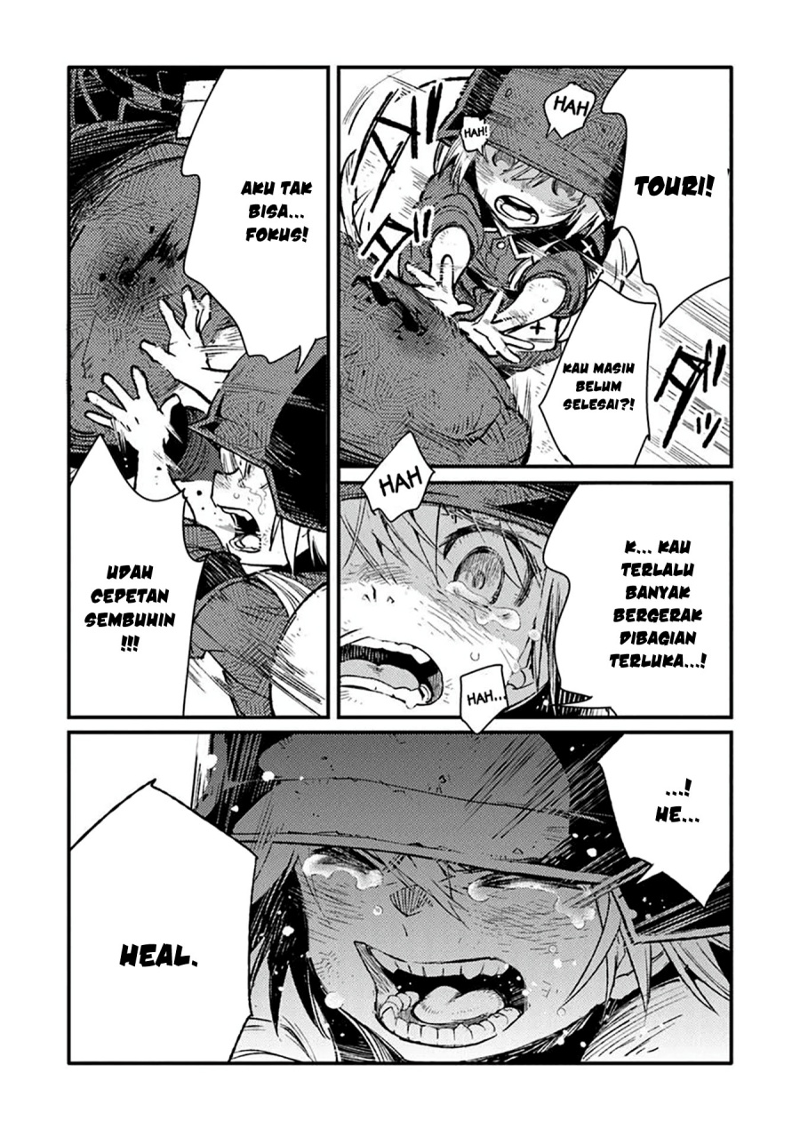 TS Eiseihei-san no Senjou Nikki Chapter 15 Bahasa Indonesia