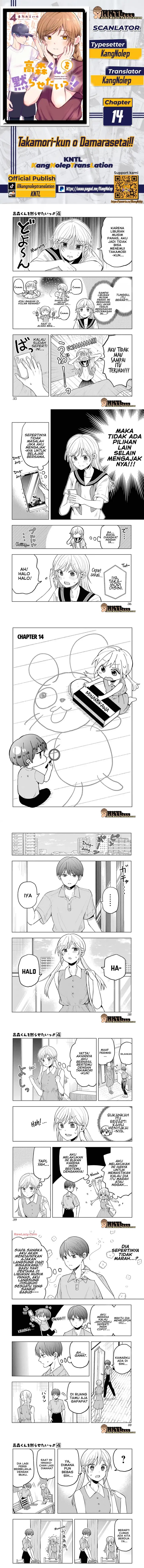 Takamori-kun wo Damarasetai!! Chapter 14 Bahasa Indonesia