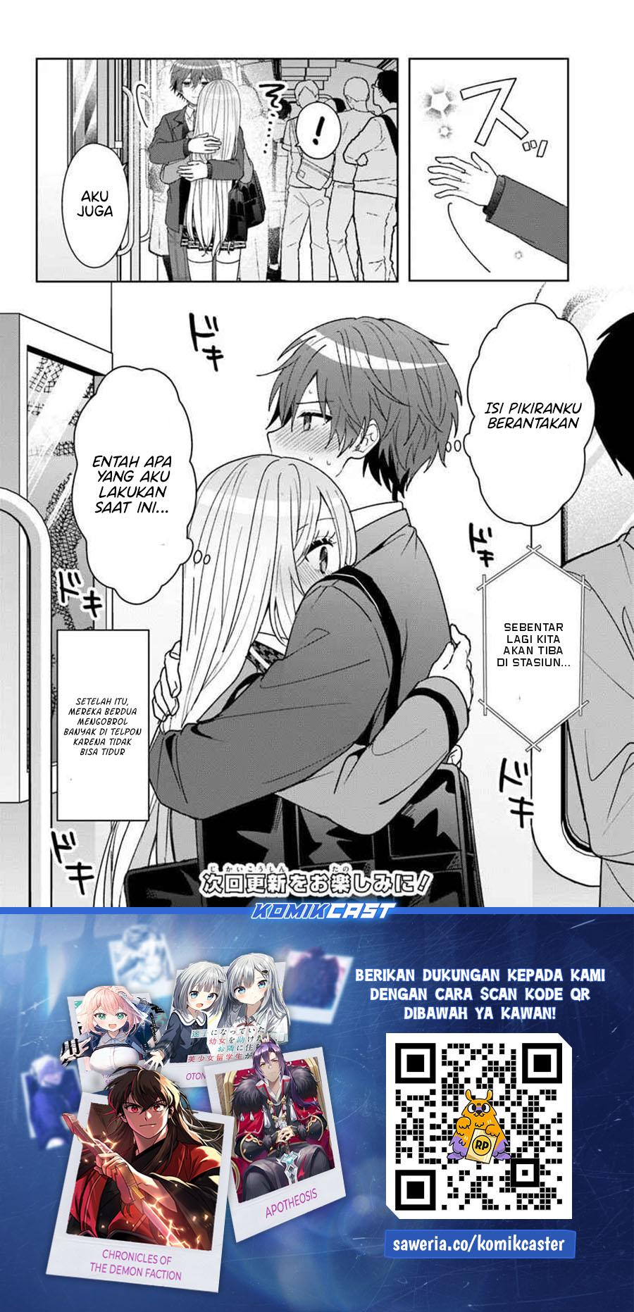 Takou no Koori Hime wo Chikan kara Tasuketara, Otomedachi kara Hajimeru Koto ni Narimashita Chapter 09.2 Bahasa Indonesia