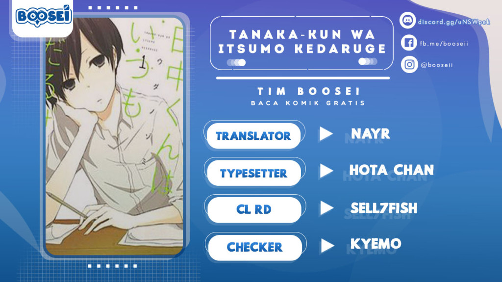 Tanaka-kun wa Itsumo Kedaruge chapter 7