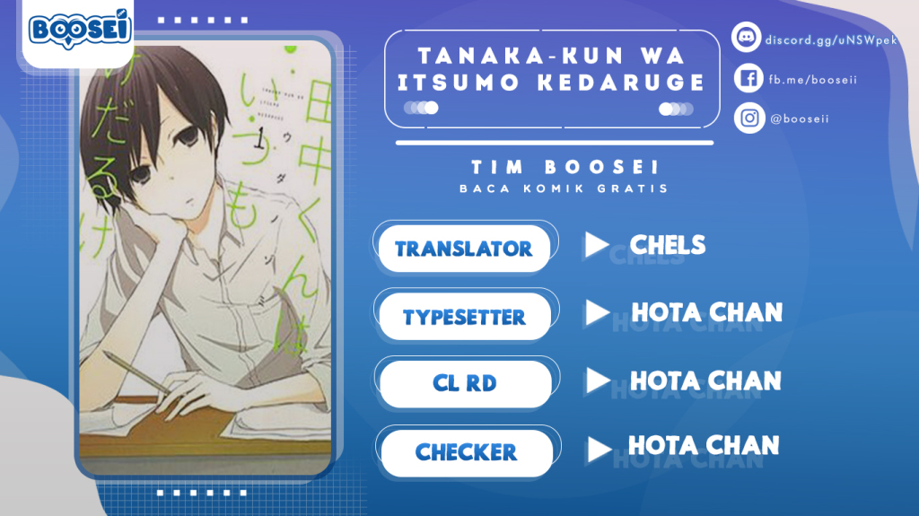 Tanaka-kun wa Itsumo Kedaruge Chapter 21 Bahasa Indonesia