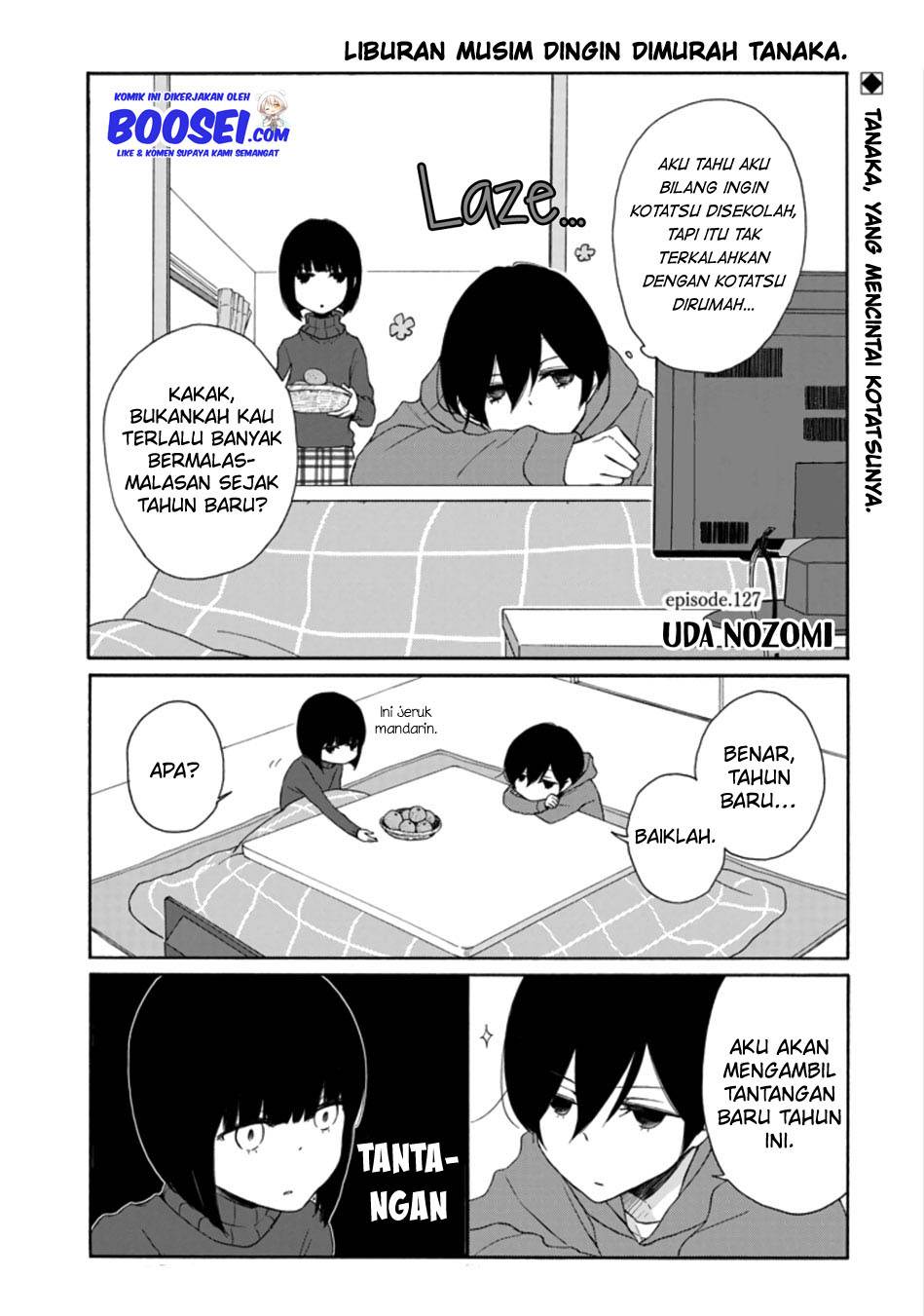 Tanaka-kun wa Itsumo Kedaruge Chapter 127 Bahasa Indonesia