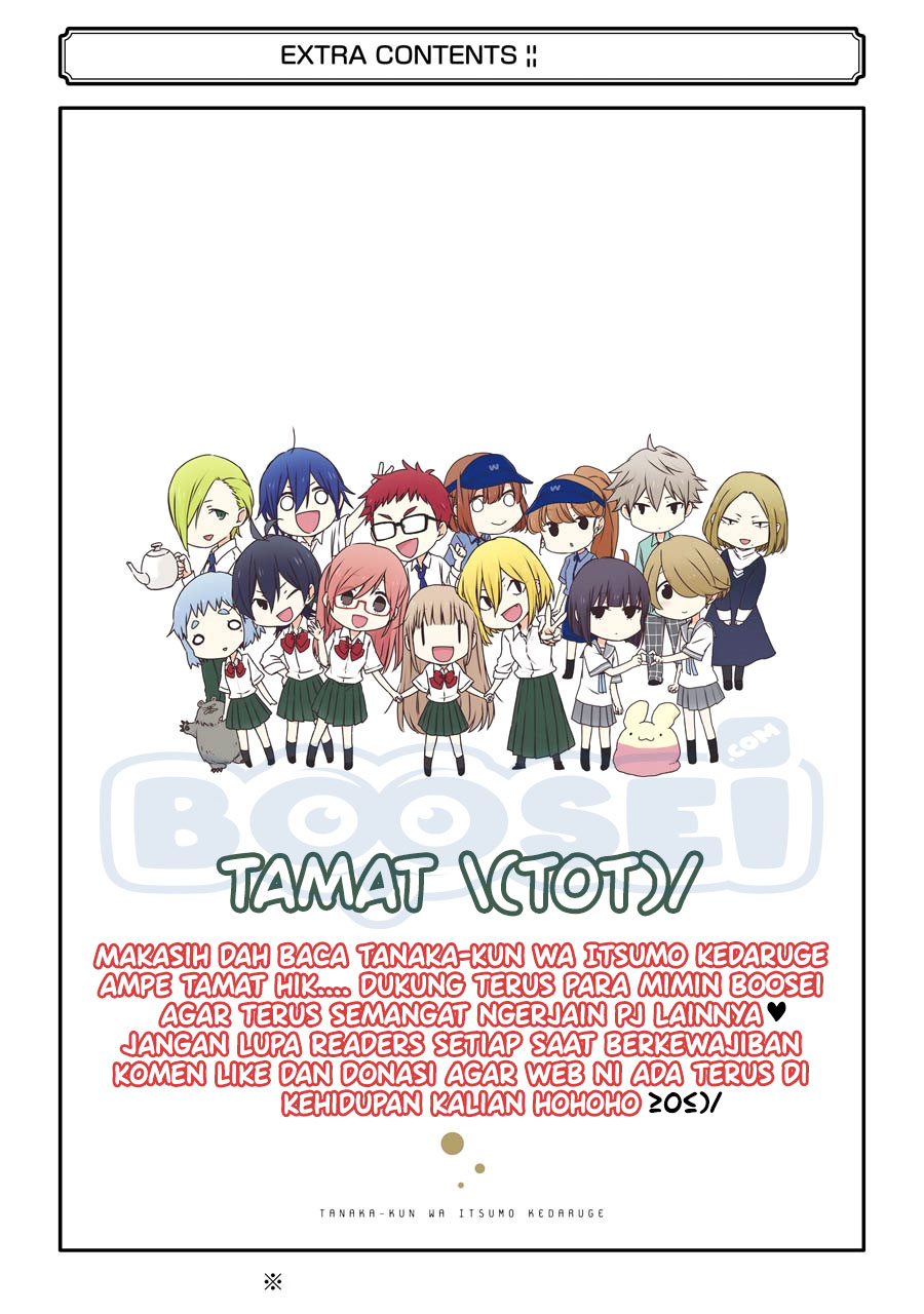 Tanaka-kun wa Itsumo Kedaruge Chapter 140 Bahasa Indonesia
