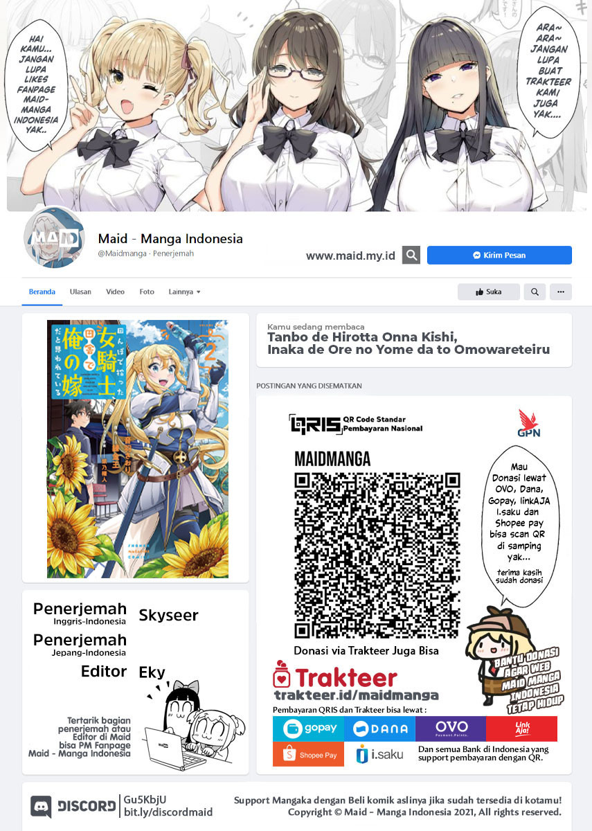 Tanbo de Hirotta Onna Kishi, Inaka de Ore no Yome da to Omowareteiru chapter 9