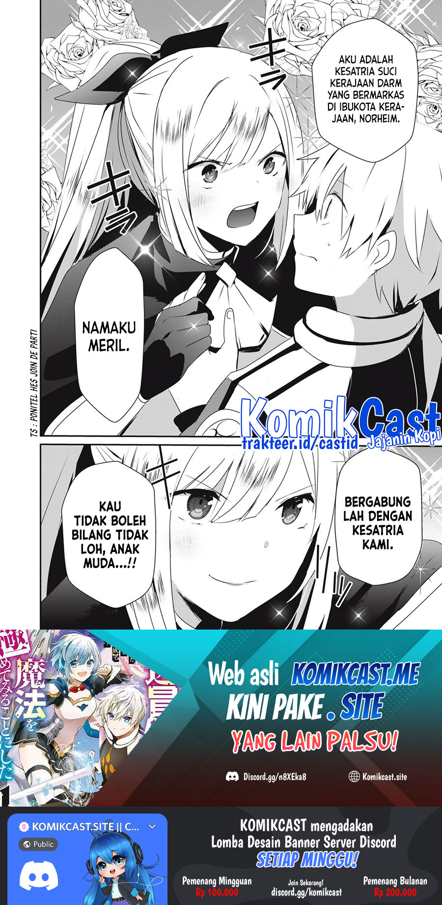 Teihen Boukensha da kedo Mahou wo Kiwamete Miru Koto ni Shita Chapter 14.2 Bahasa Indonesia
